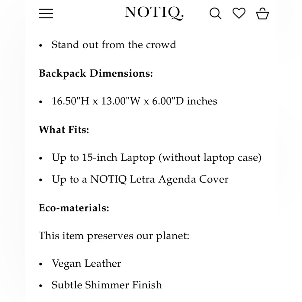 NOTIQ Structure Travel Backpack Large Blush Black - Picture 5 of 5